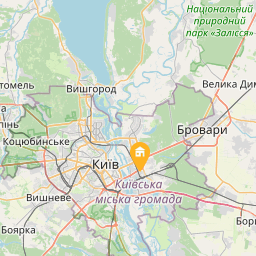 Apartments cozy style near the metro station Livoberegna,Comfort Town.New house, Guarded gated territory на карті